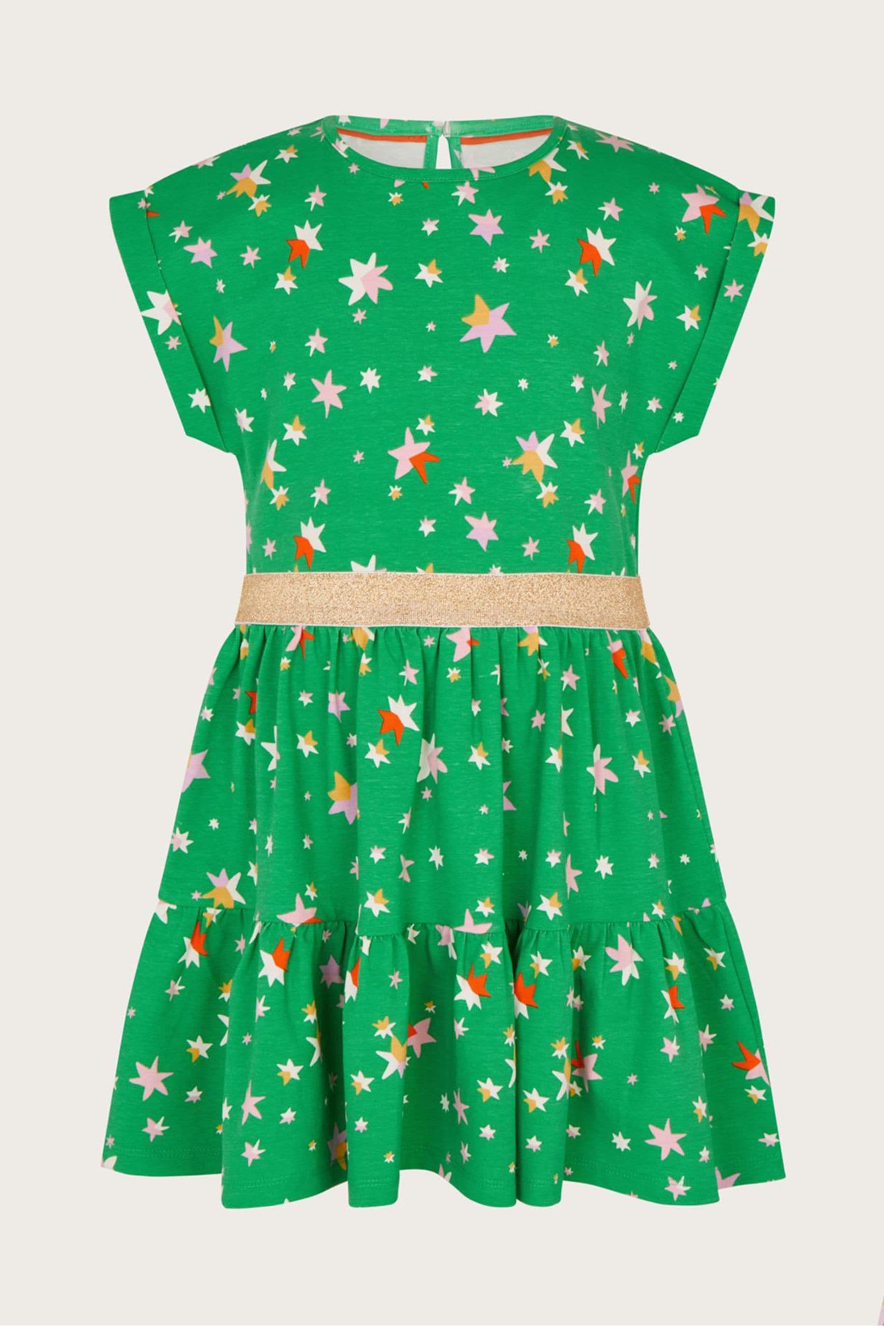 Buy Monsoon Green Stacey Star Dress from Next Luxembourg