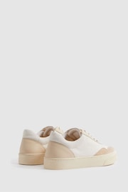 Reiss Natural Asha Canvas Leather Chunky Trainers - Image 4 of 6