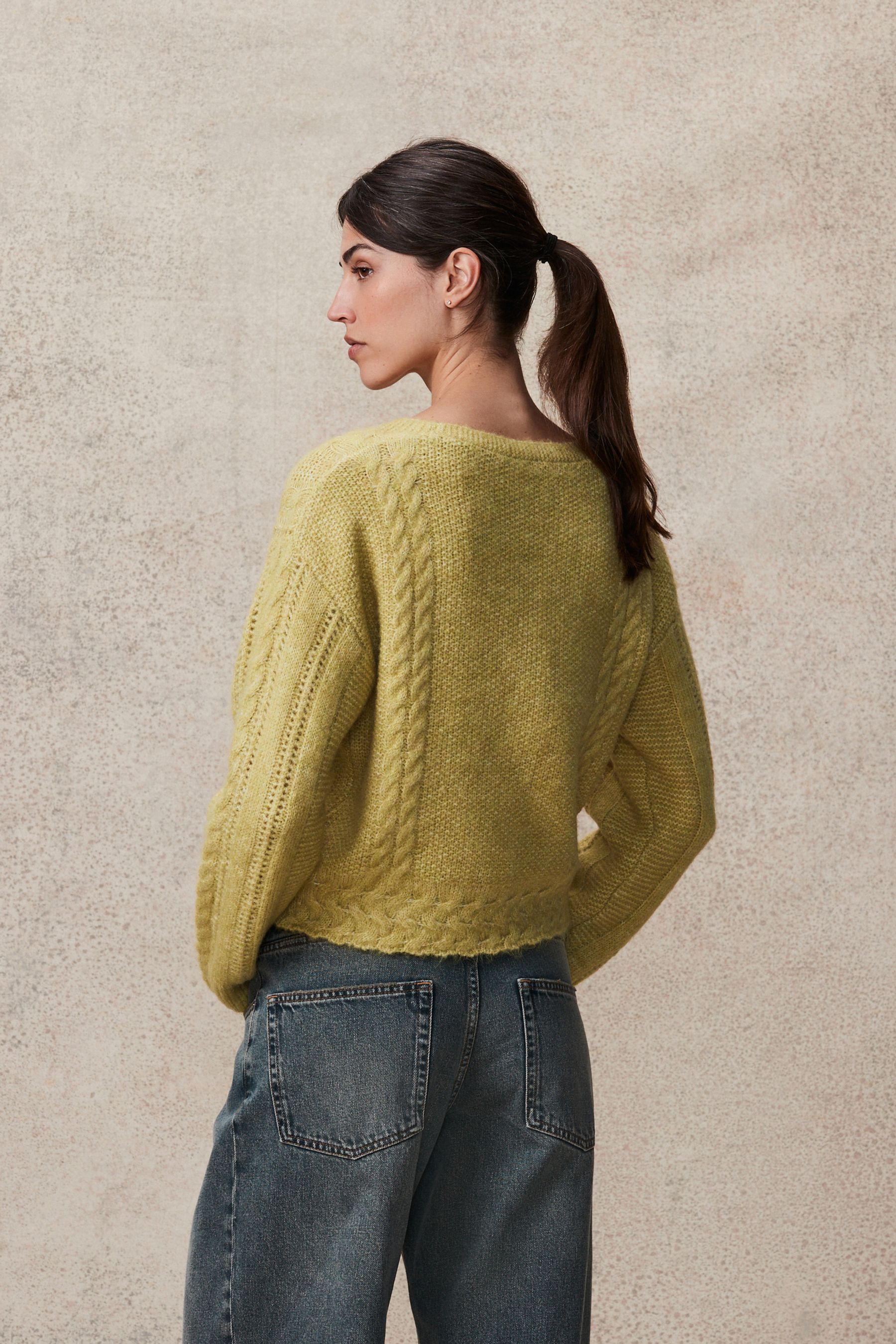 Next cable knit cardigan discount