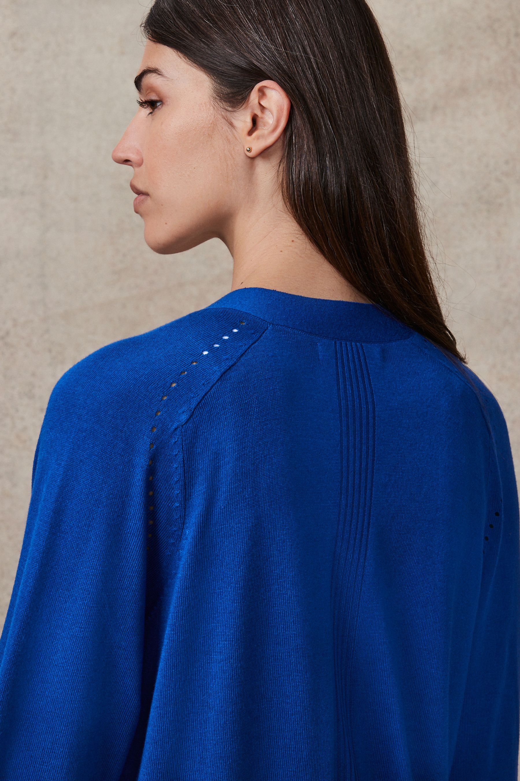Buy Bright Blue Longline Cardigan from Next Canada
