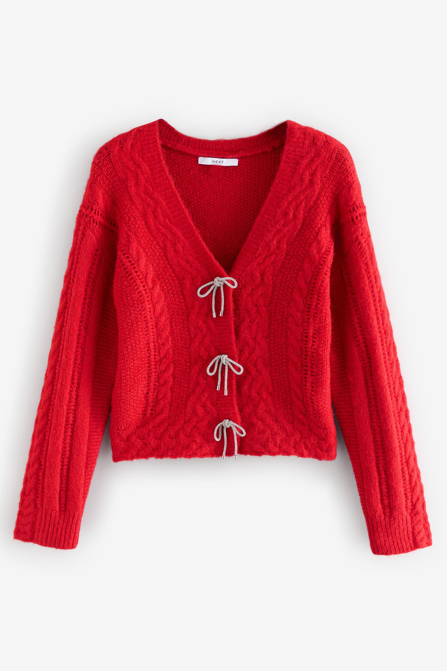 Red sparkle cardigan store