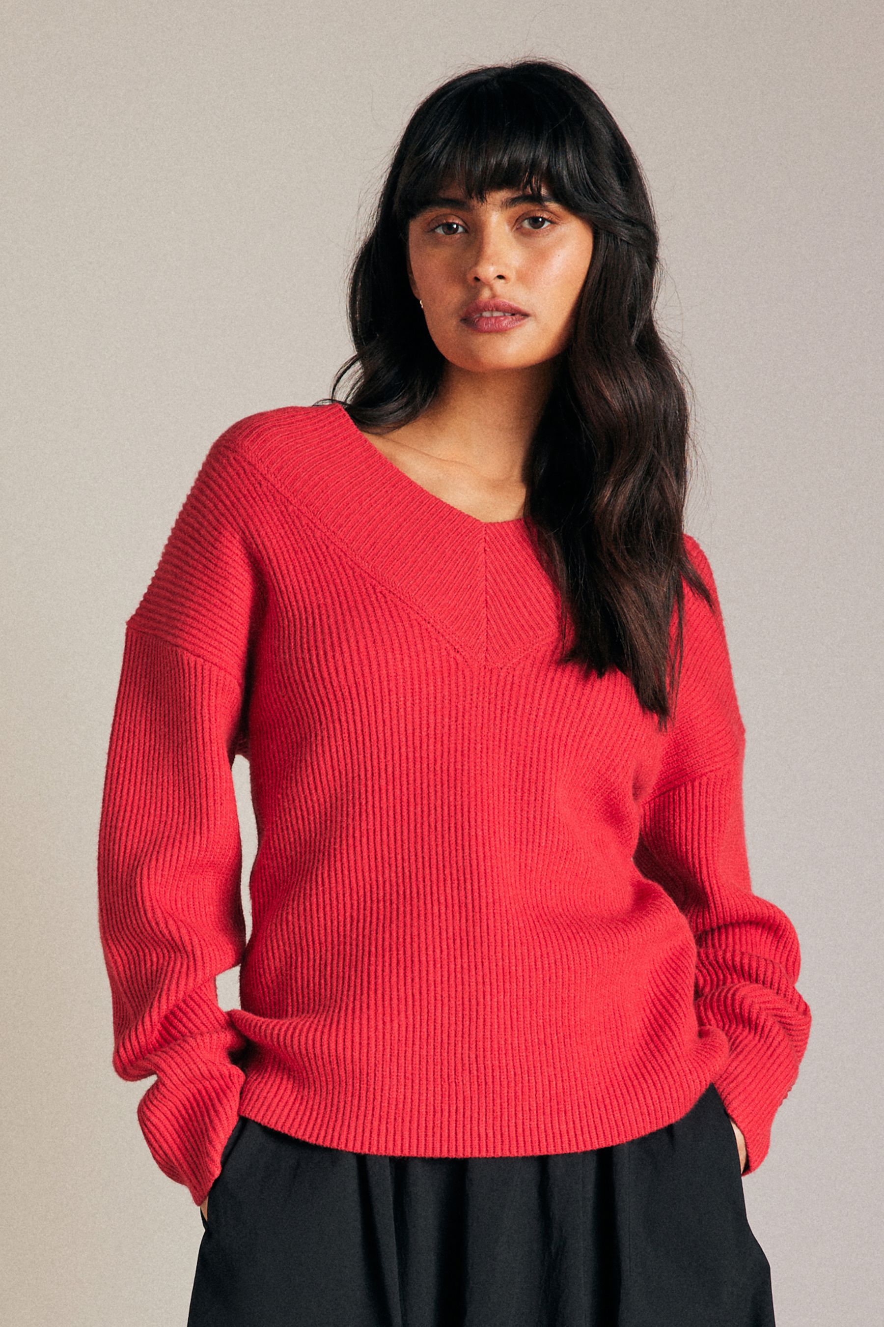 Next red jumper ladies online