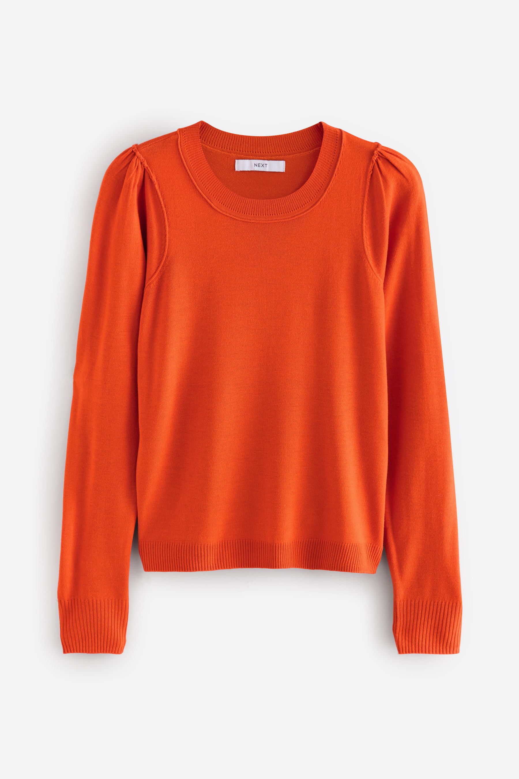 Orange crew neck jumper store