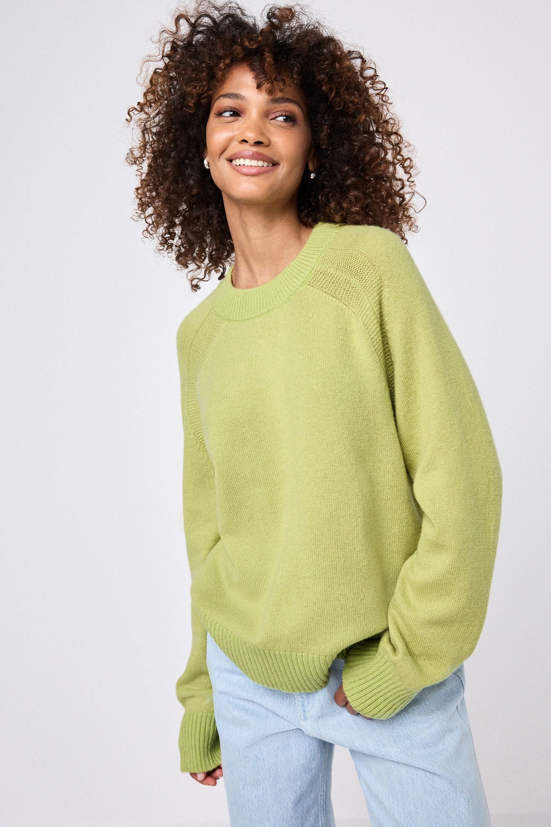 Crew neck lambswool jumper shop