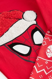 Red Christmas Spiderman 100% Cotton Single Snuggle Pyjamas (12mths-10yrs) - Image 3 of 3