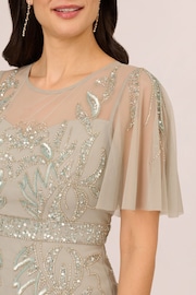 Adrianna Papell Cream Studio Beaded Cocktail Dress - Image 5 of 6