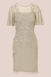 Adrianna Papell Cream Studio Beaded Cocktail Dress - Image 6 of 6