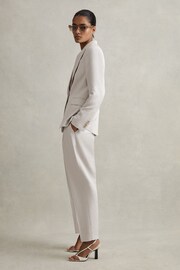 Reiss Light Grey Farrah Single Breasted Suit Blazer with TENCEL™ Fibers - Image 1 of 6