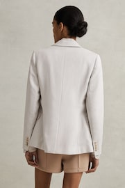 Reiss Light Grey Farrah Single Breasted Suit Blazer with TENCEL™ Fibers - Image 5 of 6