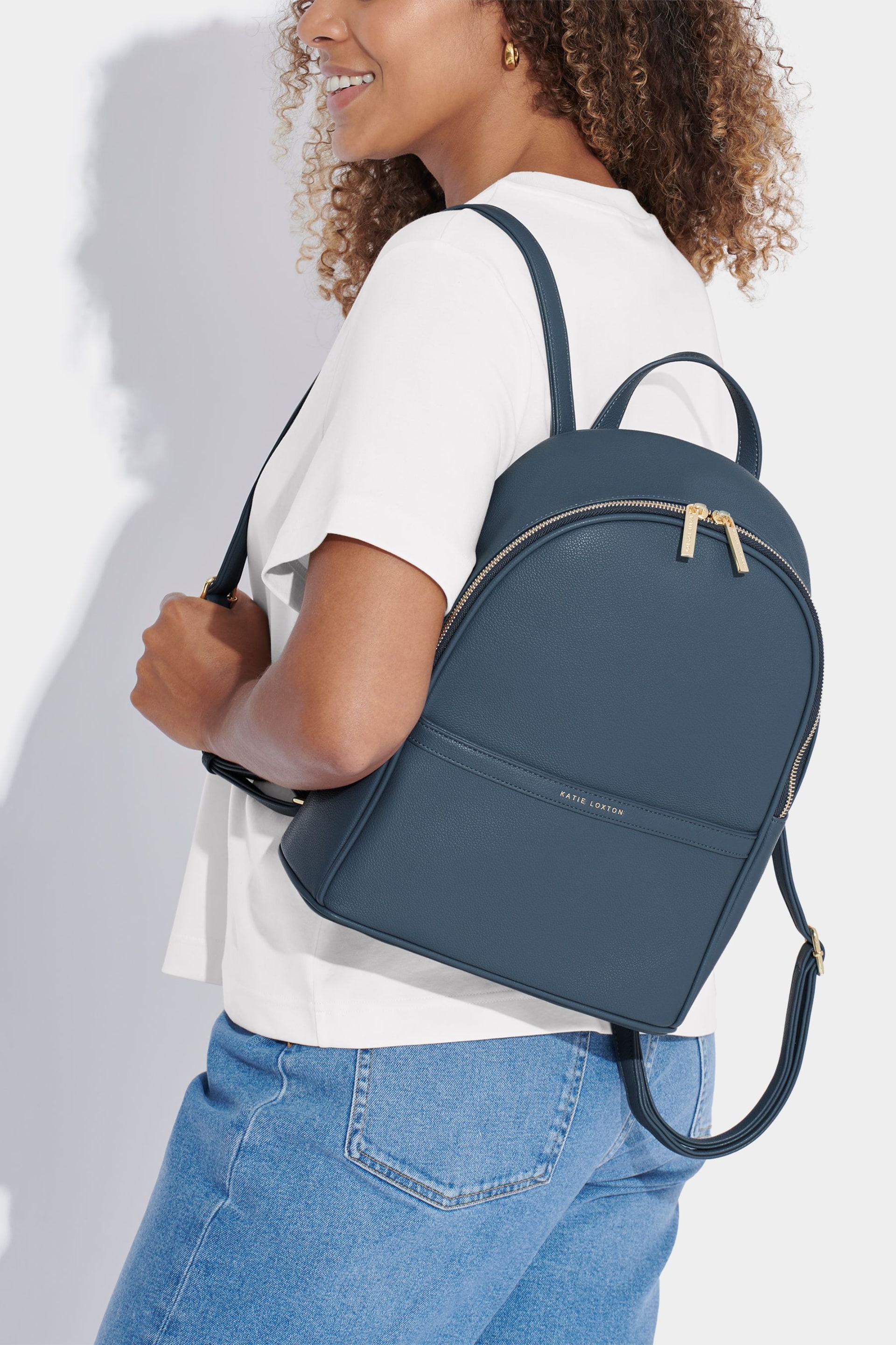 Katie Loxton Blue Cleo Large Backpack - Image 1 of 4