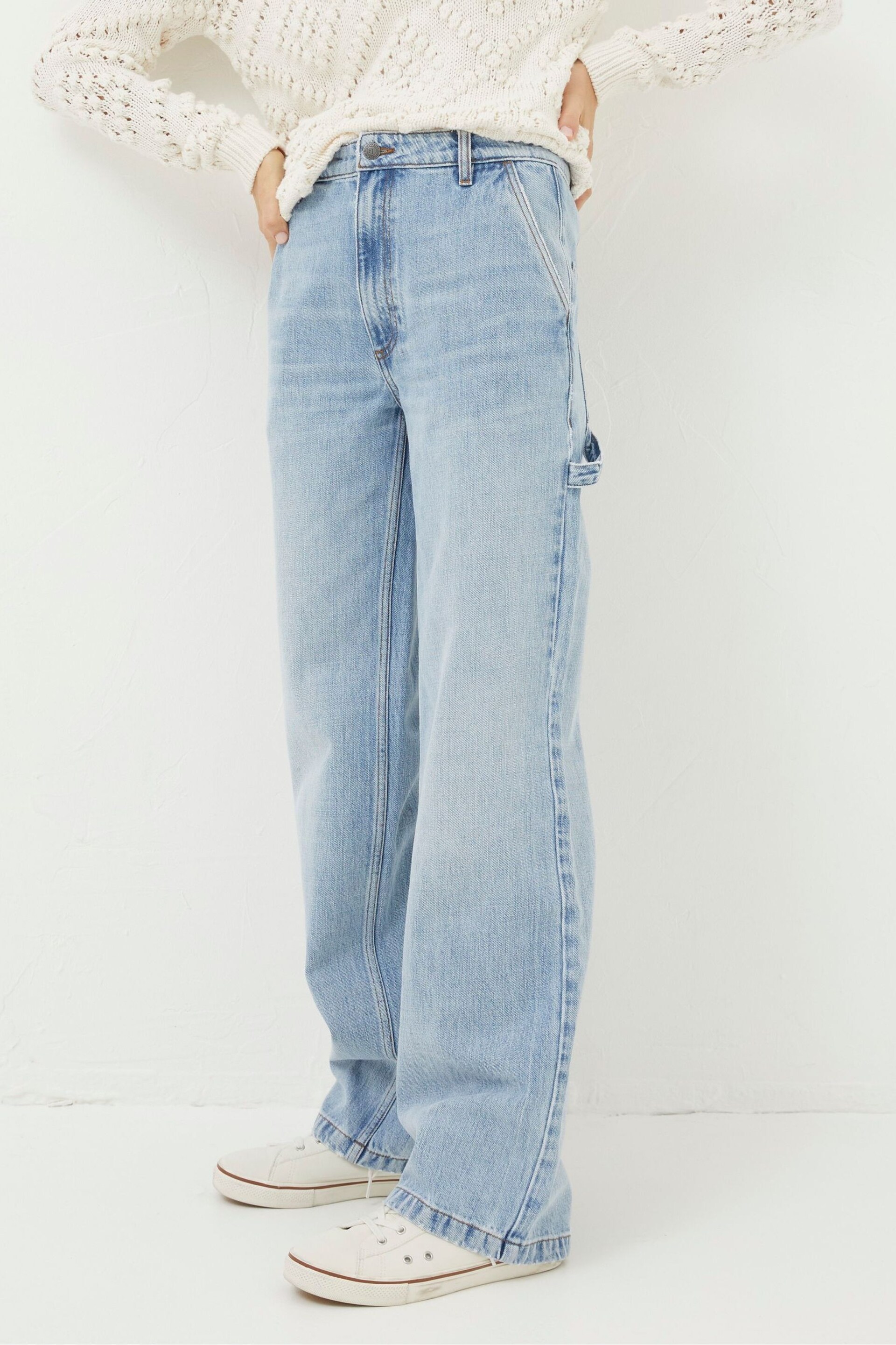 FatFace Blue Caris Carpenter Jeans - Image 3 of 5