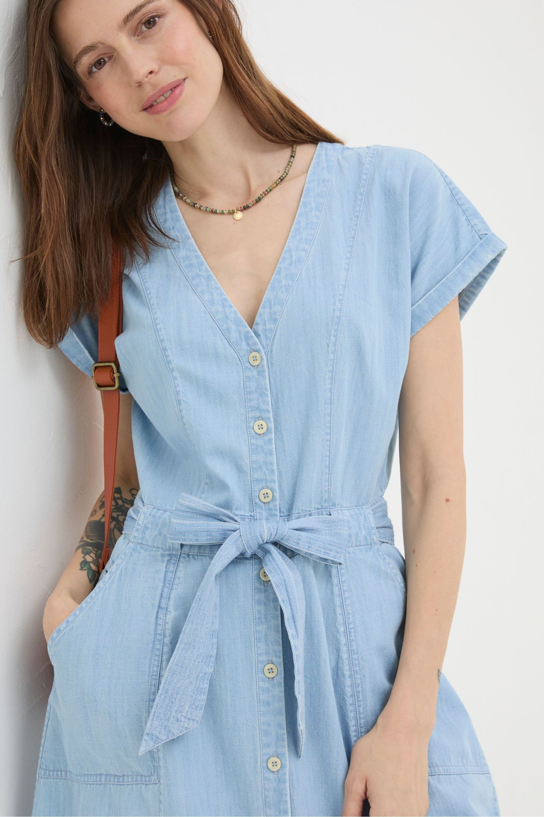 Fat face rachel denim dress outlet