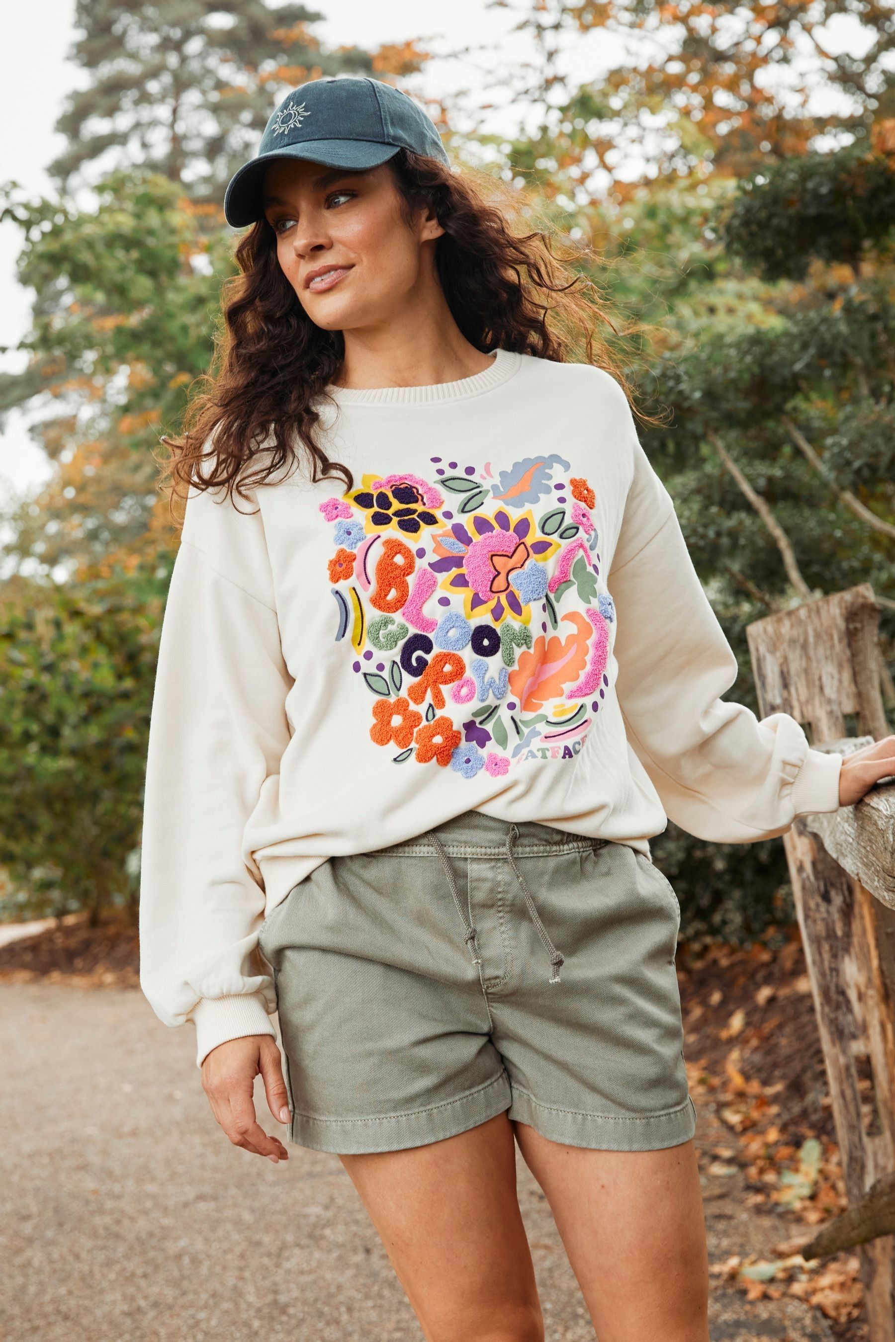 Acheter FatFace Art Floral Crew Sweatshirt from Next Luxembourg