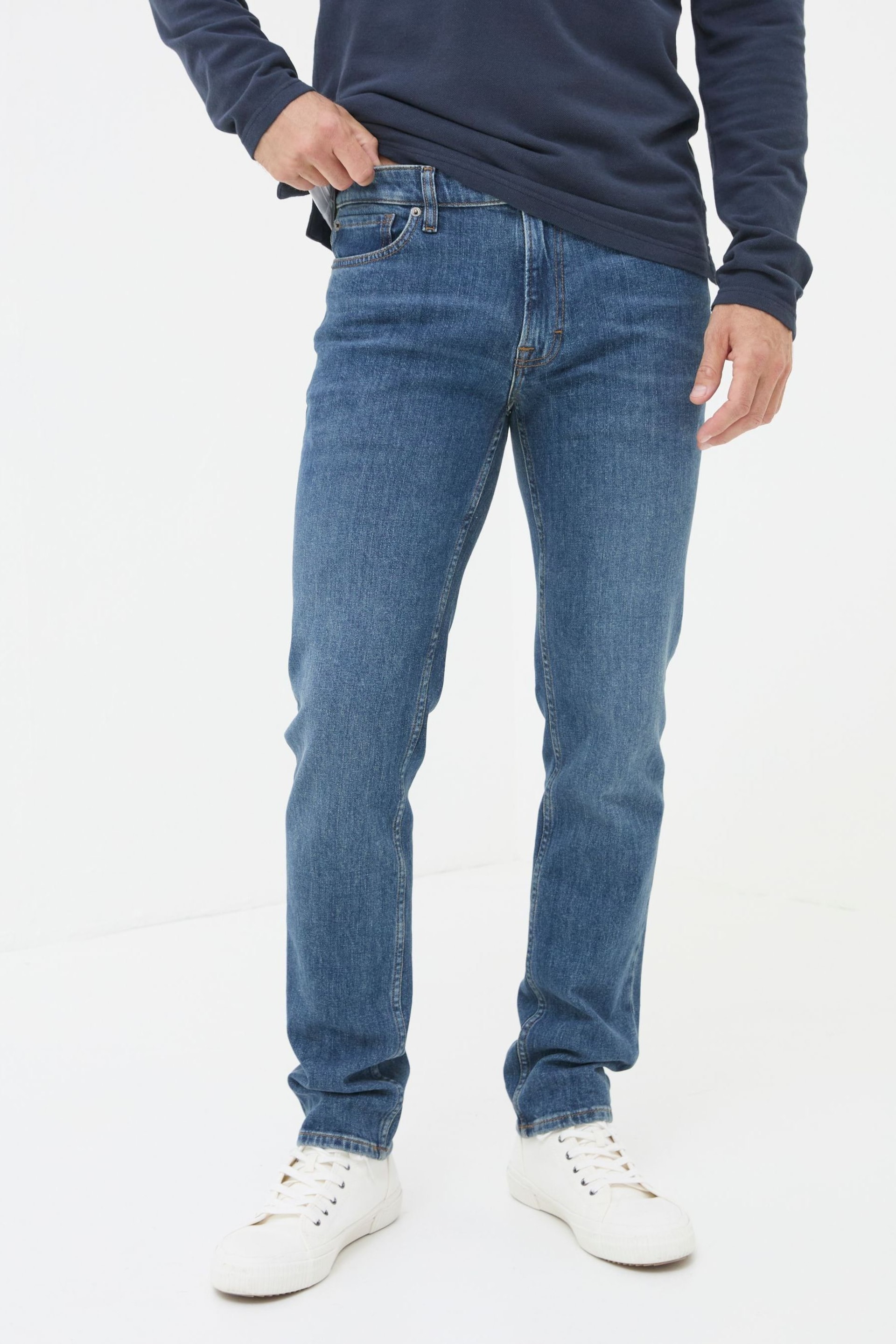 FatFace Blue Slim Fit Jeans - Image 4 of 5