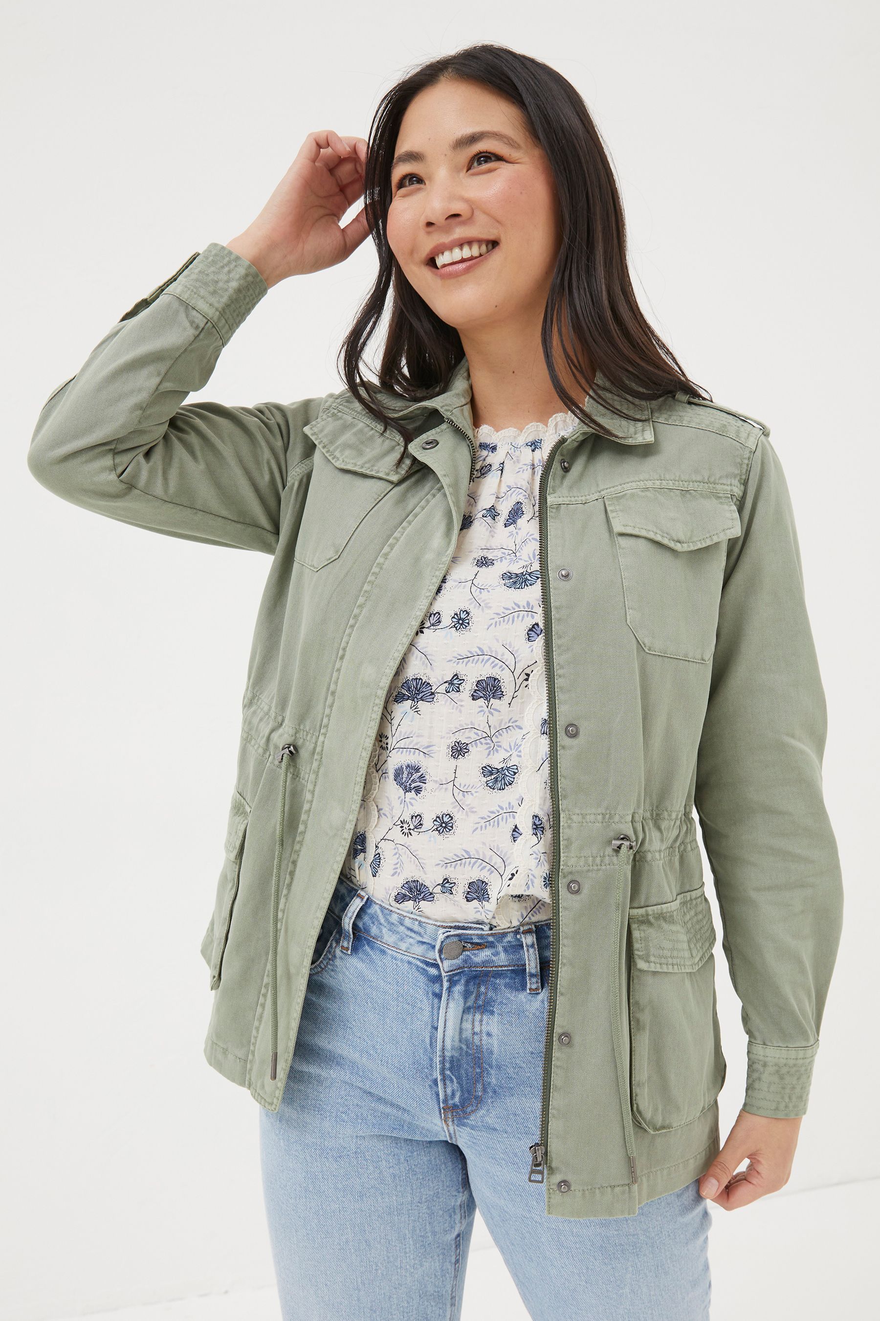 Buy FatFace Lowen Green Field Jacket from Next Ireland