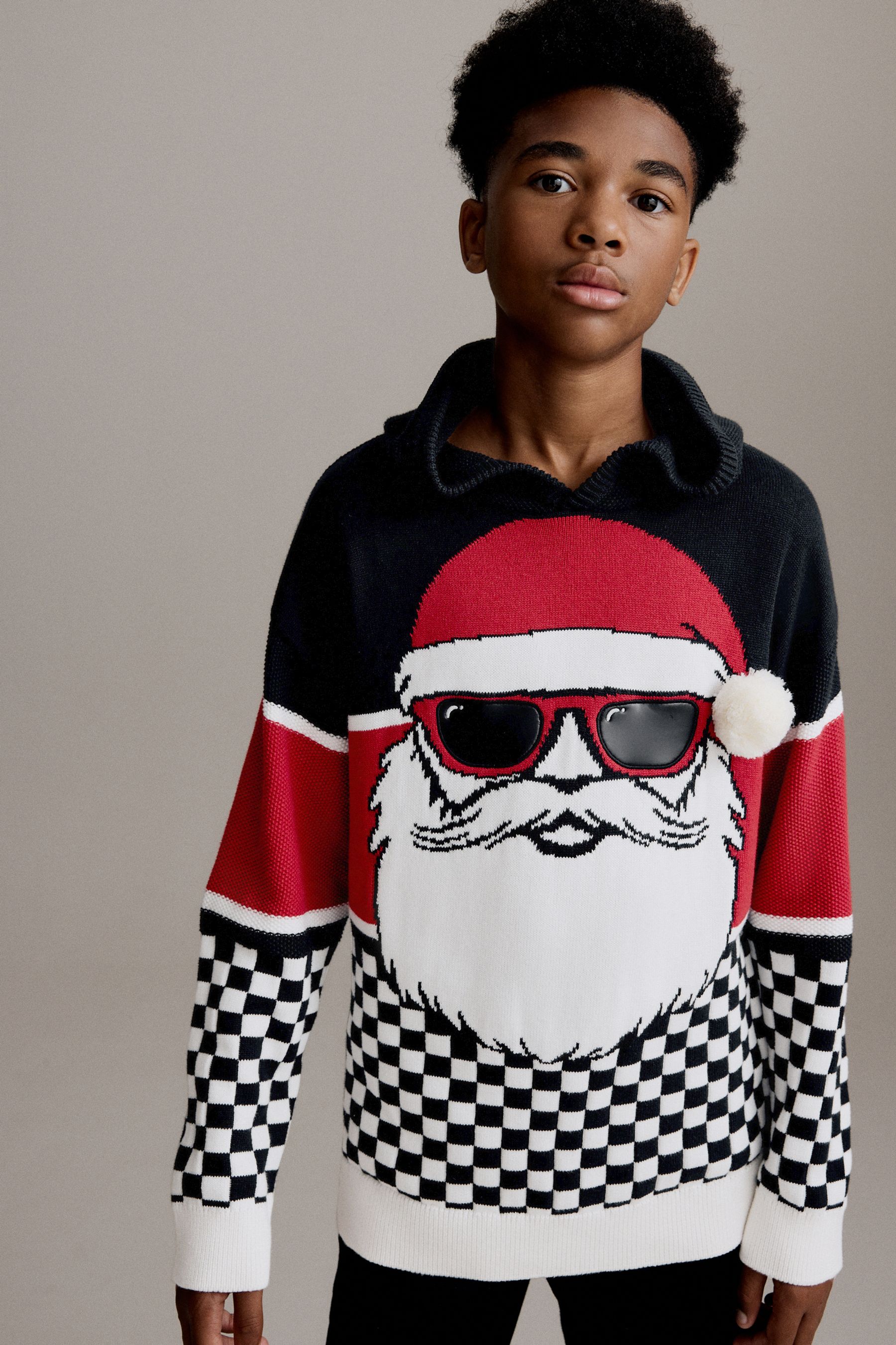 Santa with sunglasses sweater new arrivals