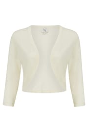 Yumi White Knitted Curve Bolero - Image 5 of 5