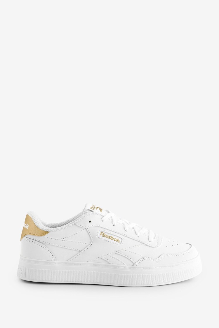 Reebok Court Advance Bold White Trainers - Image 1 of 1