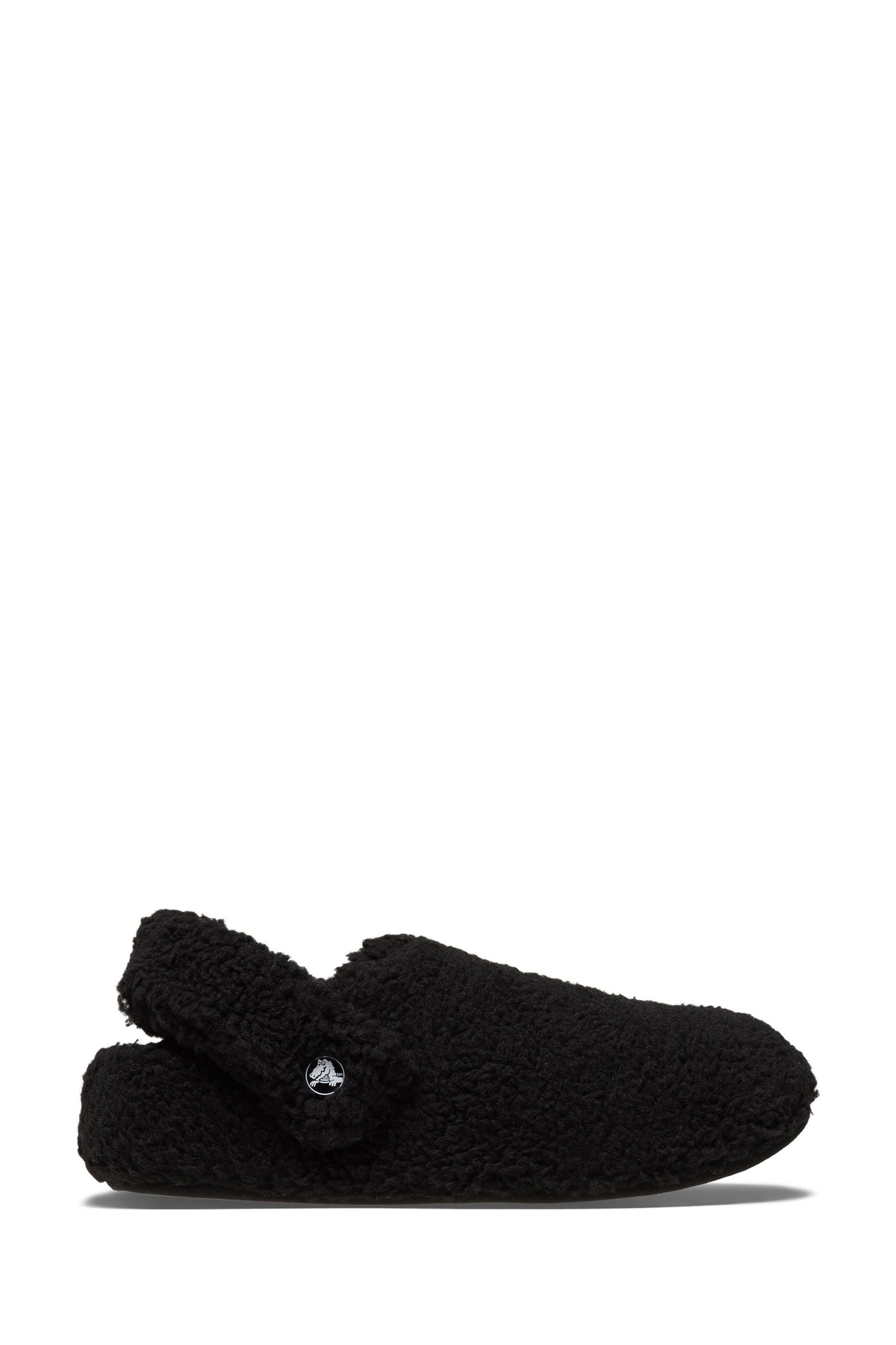 Crocs Black Classic Cozzzy Borg Slippers