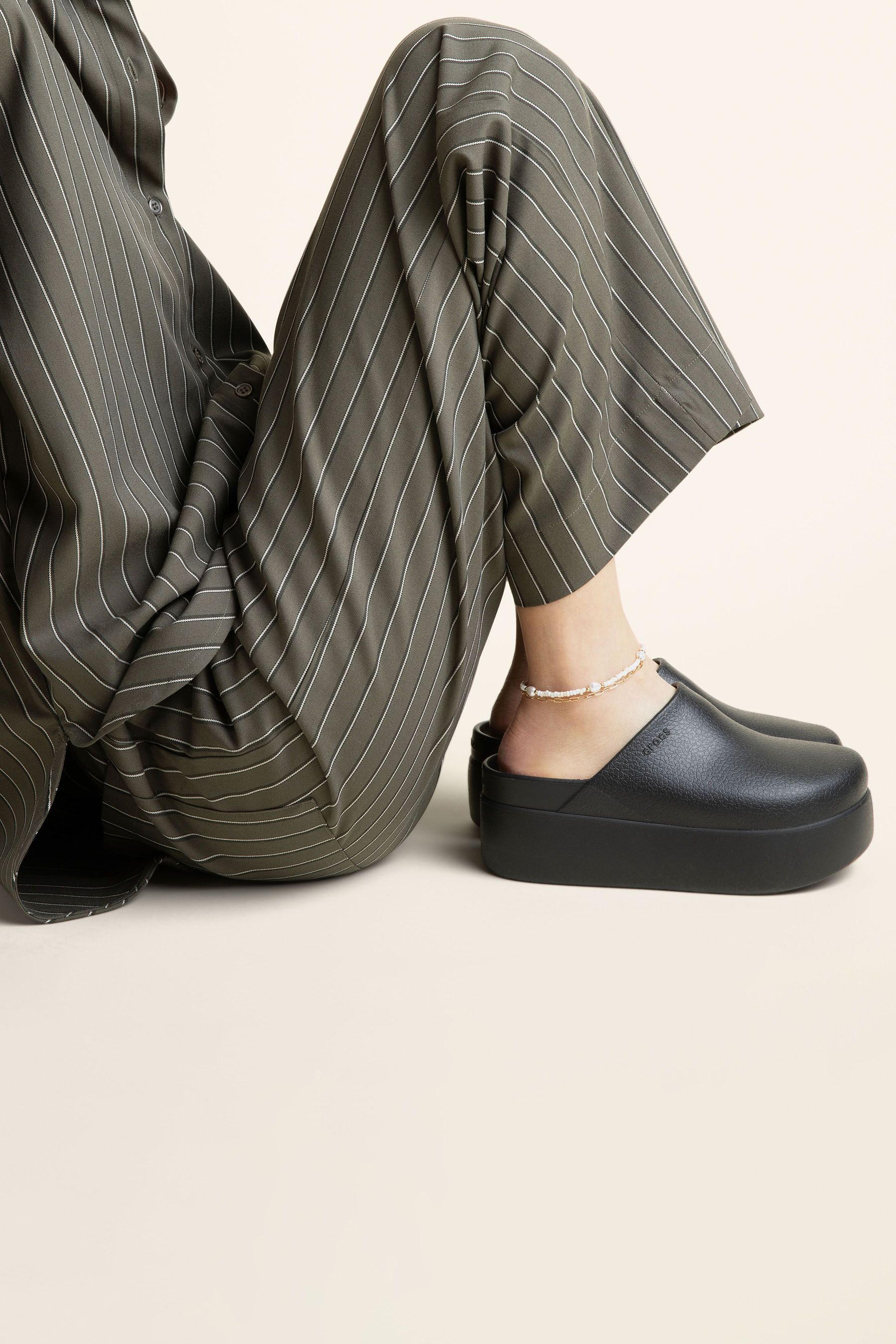 Buy Crocs Black Classic Dylan Platform Clogs from Next Luxembourg