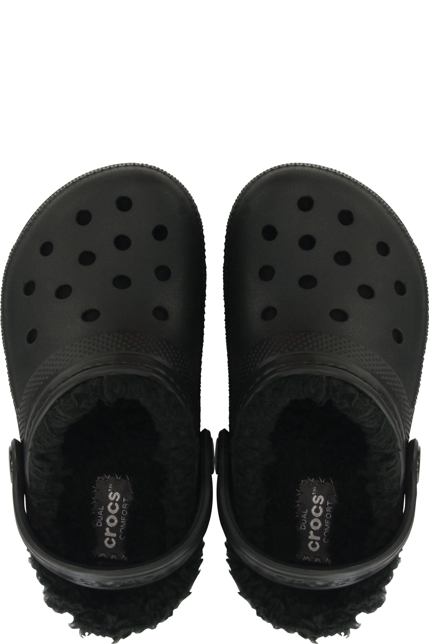 Buy Crocs Black Fluffy Kids Lined Clogs from the Next UK online shop