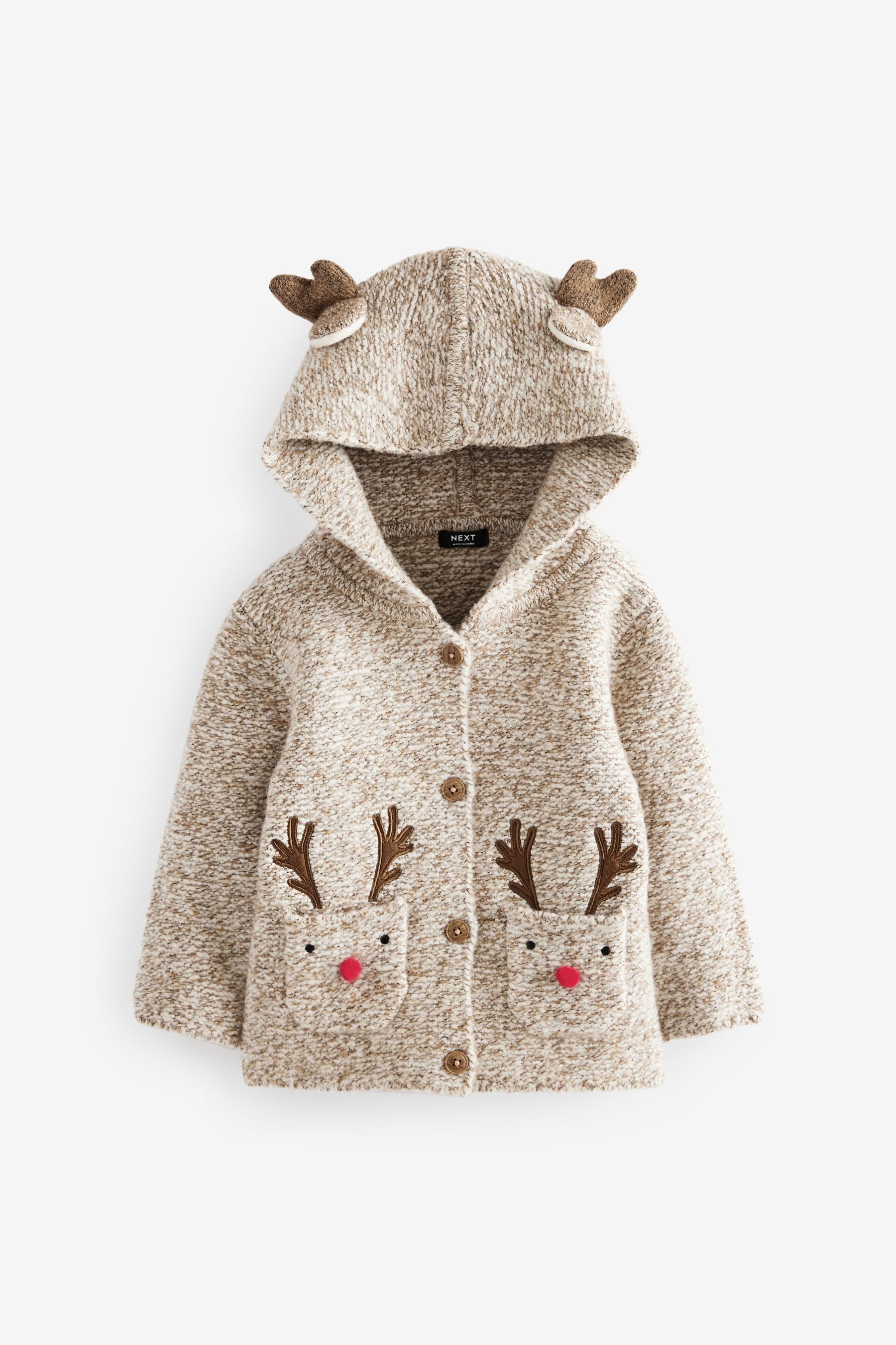 Reindeer cardigan deals