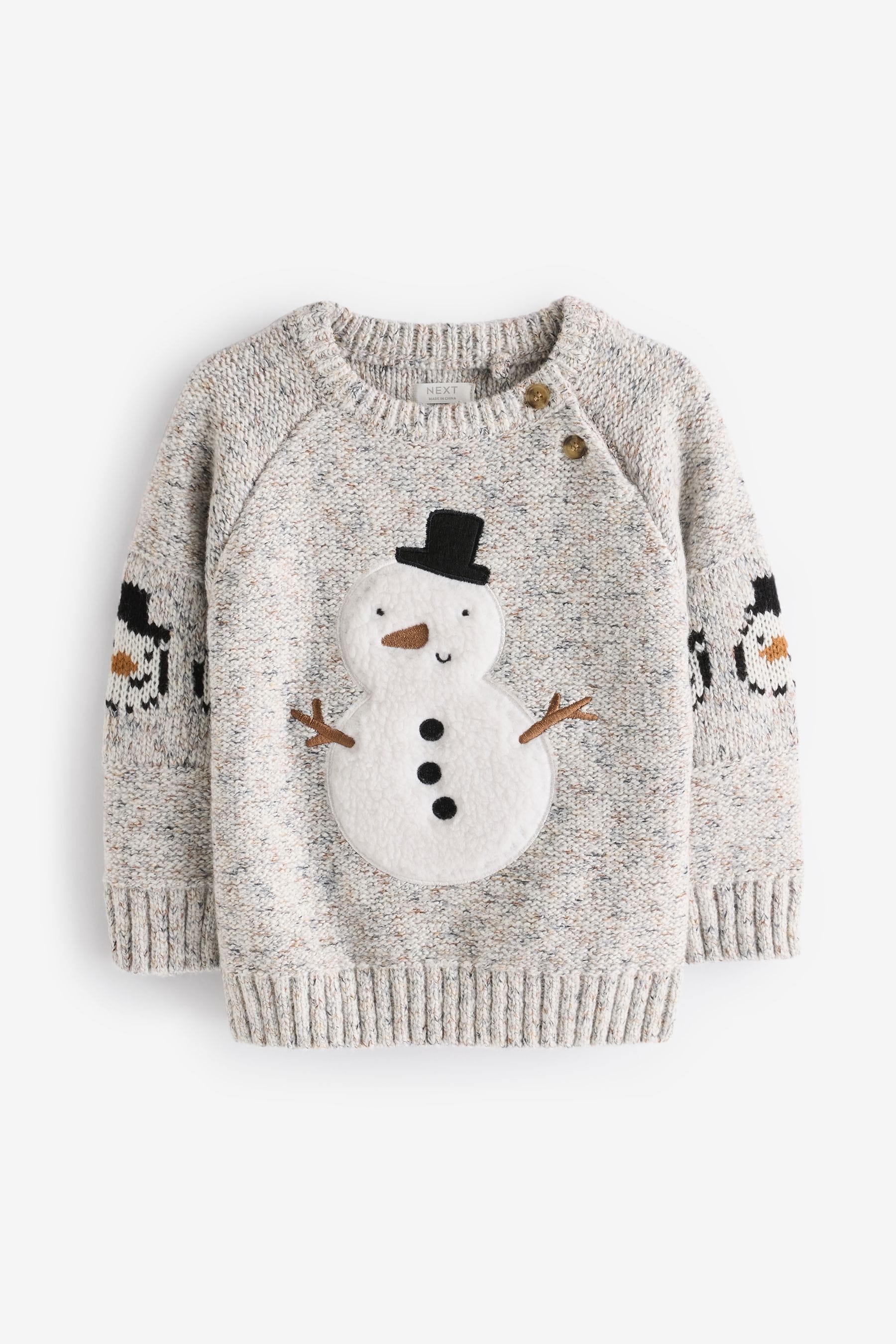 Next snowman jumper shop