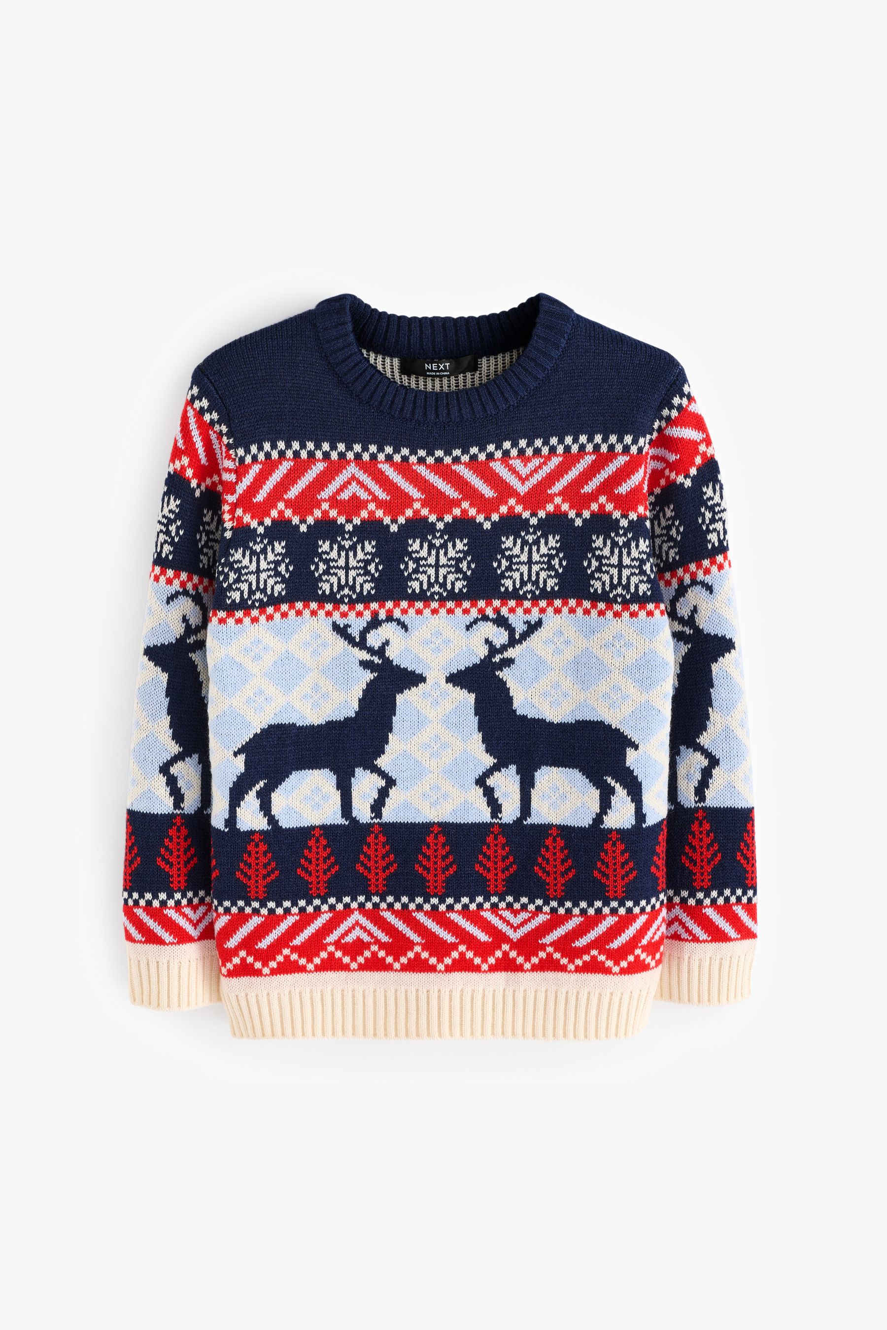 Red reindeer sweater deals