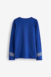 Cobalt Blue Long Sleeve Base Layer Top (3-16yrs) - Image 2 of 3