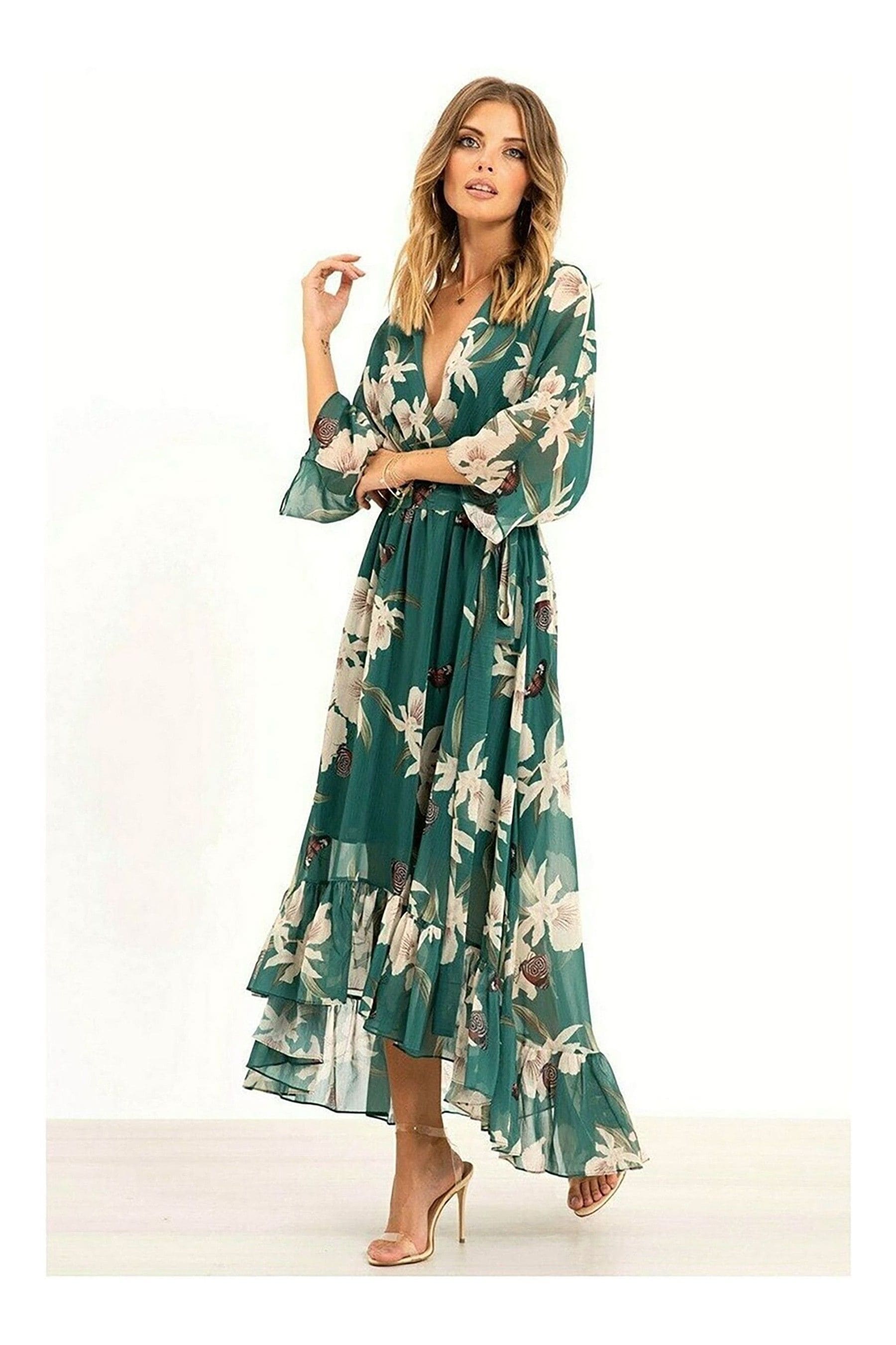 Floral wrap dress australia shop