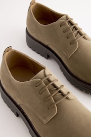 Stone Natural Cleated Sole Derby Shoes - Image 5 of 6