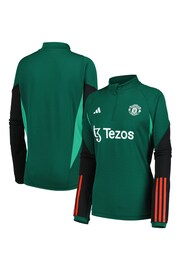 adidas Green Manchester United Training Top Womens - Image 1 of 3