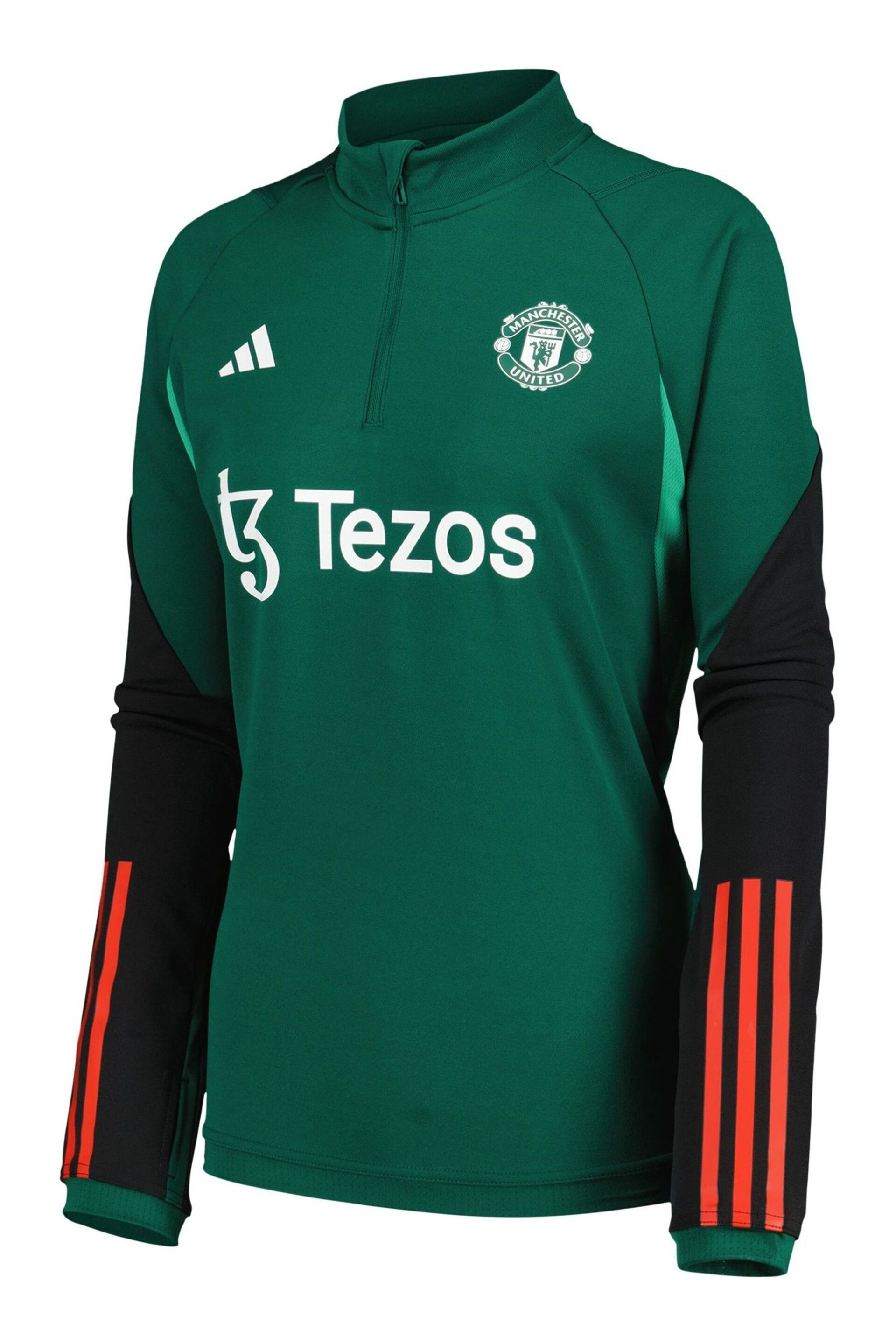 adidas Green Manchester United Training Top Womens - Image 2 of 3
