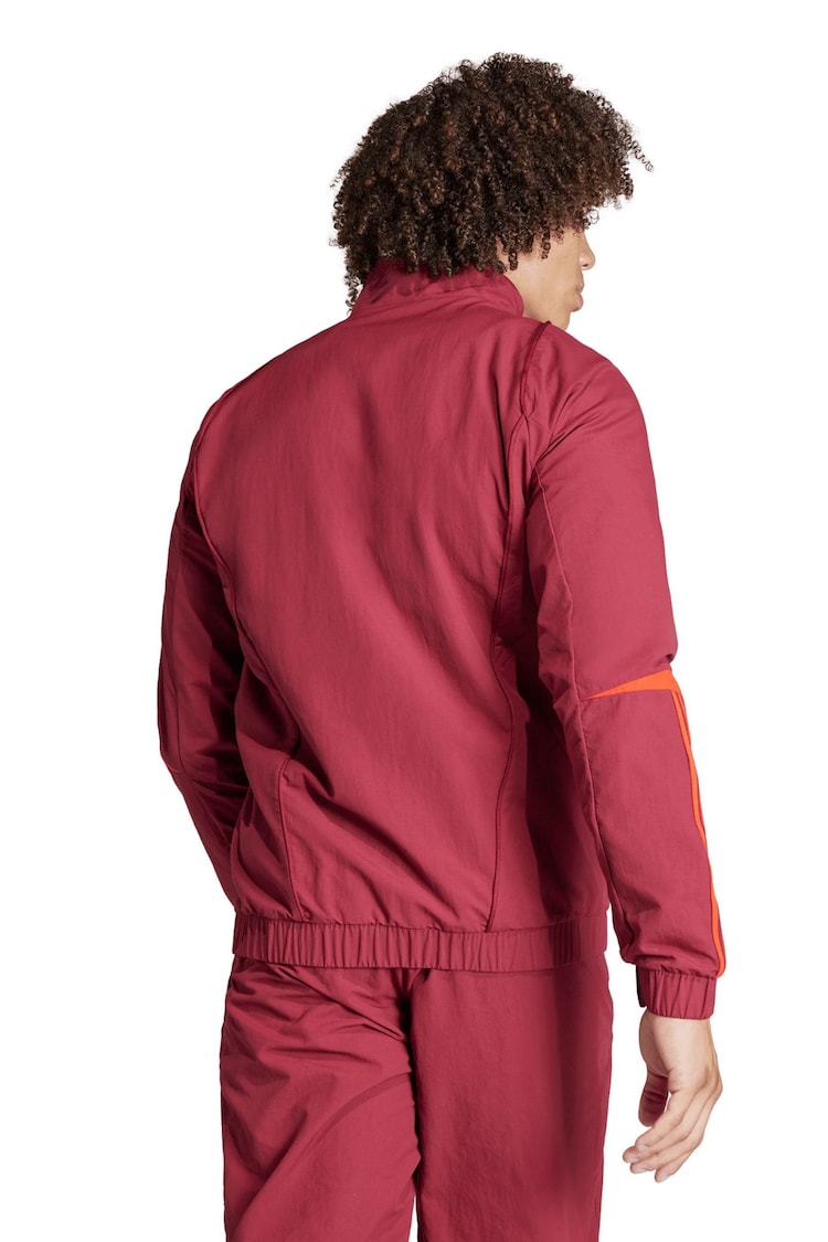 adidas Dark Red Manchester United European Training Presentation Jacket - Image 2 of 5