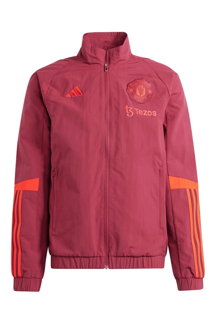 adidas Dark Red Manchester United European Training Presentation Jacket - Image 5 of 5