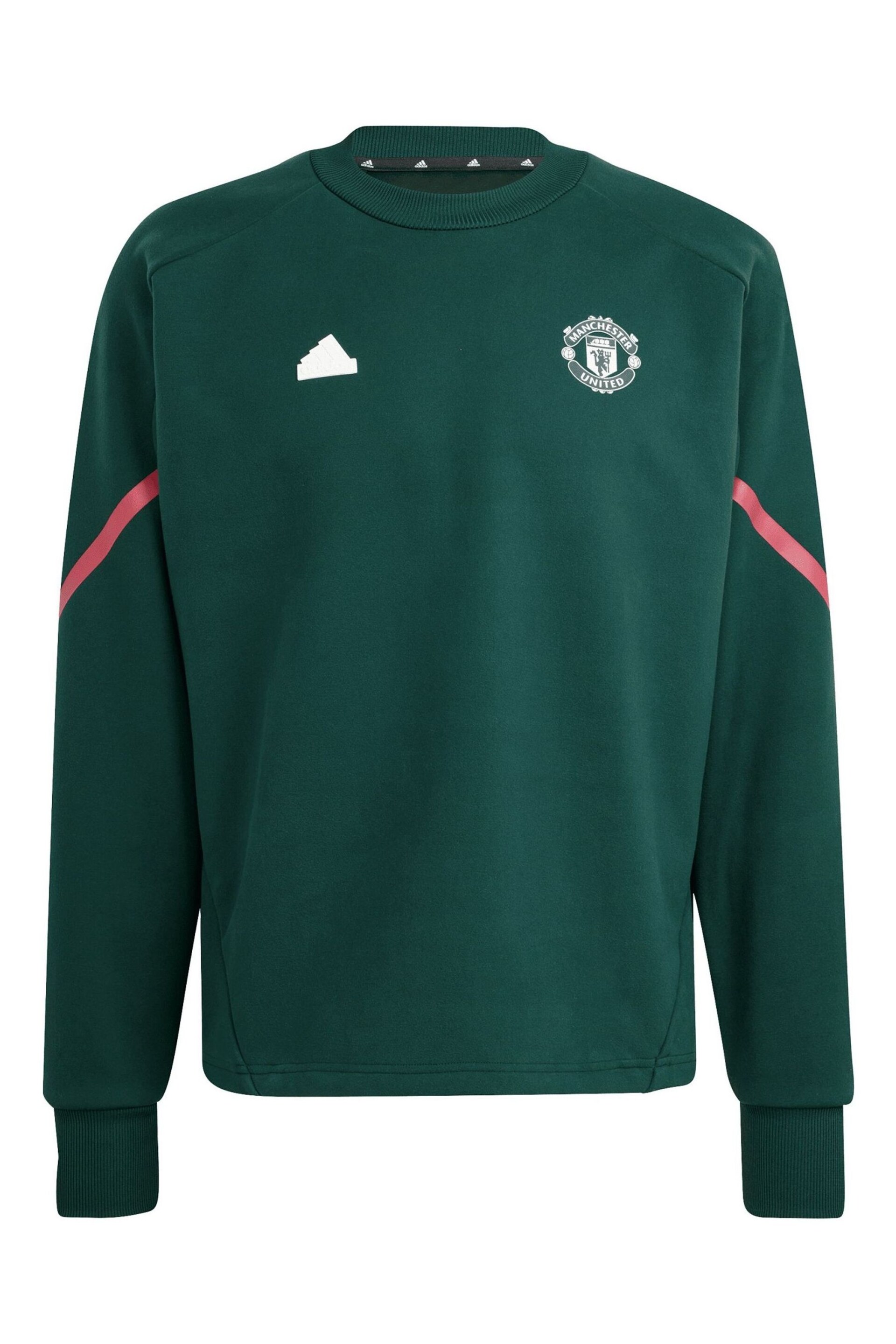 adidas Green Manchester United D4GMDY Travel Sweatshirt - Image 5 of 5