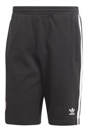 adidas Black Manchester United x Originals Shorts - Image 5 of 5