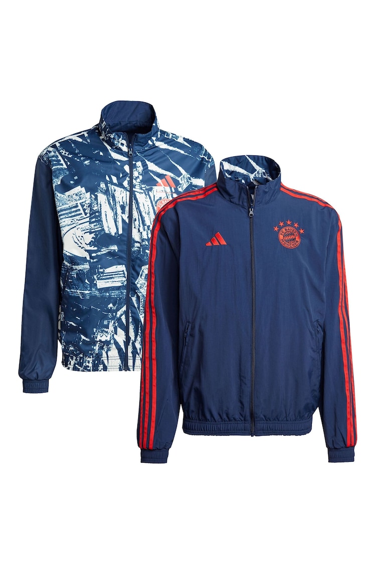 adidas Blue FC Bayern Anthem Jacket - Image 1 of 3