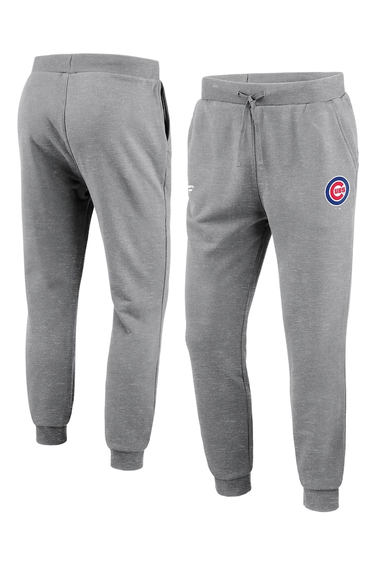 Fanatics Grey MLB Chicago Cubs Mid Essentials Jog Joggers - Image 1 of 3