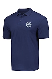 Fanatics Blue Millwall Core Crest Polo Shirt - Image 2 of 3