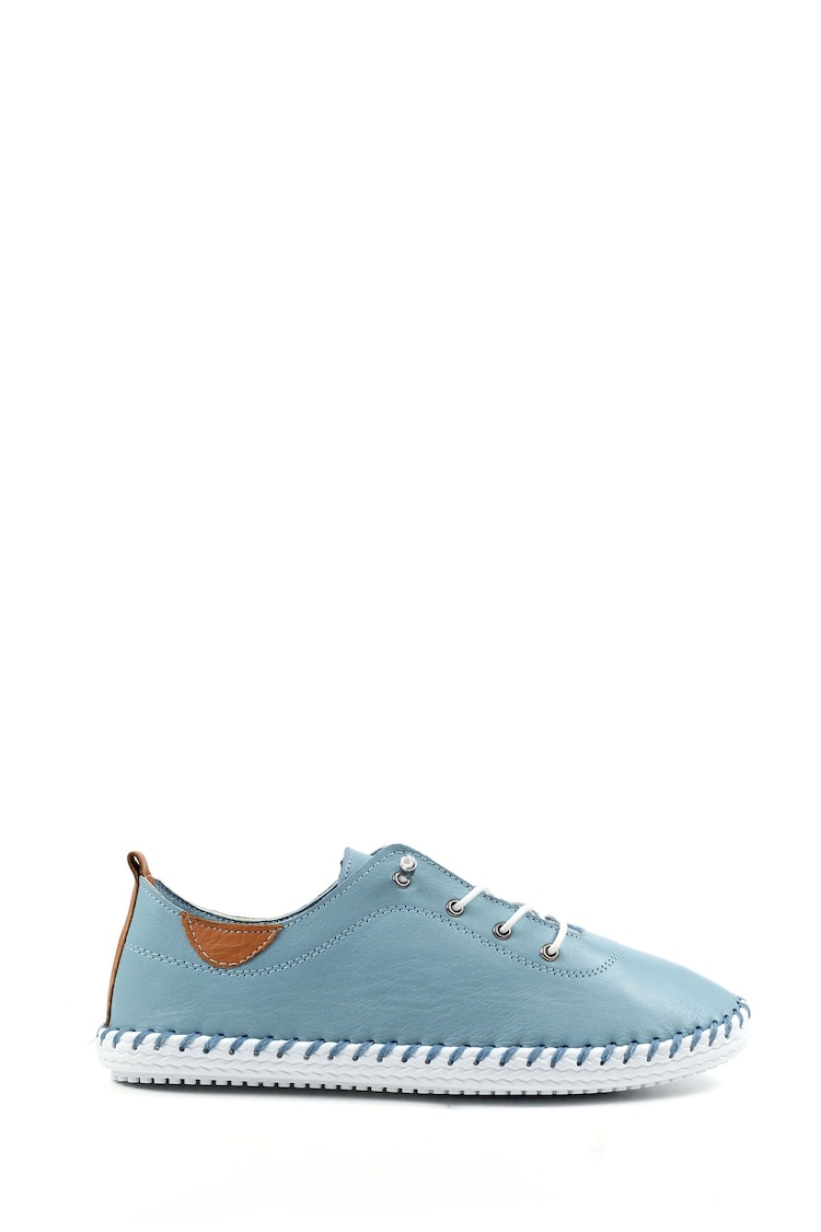 Lunar St Ives Light Blue Plimsoll - Image 1 of 9