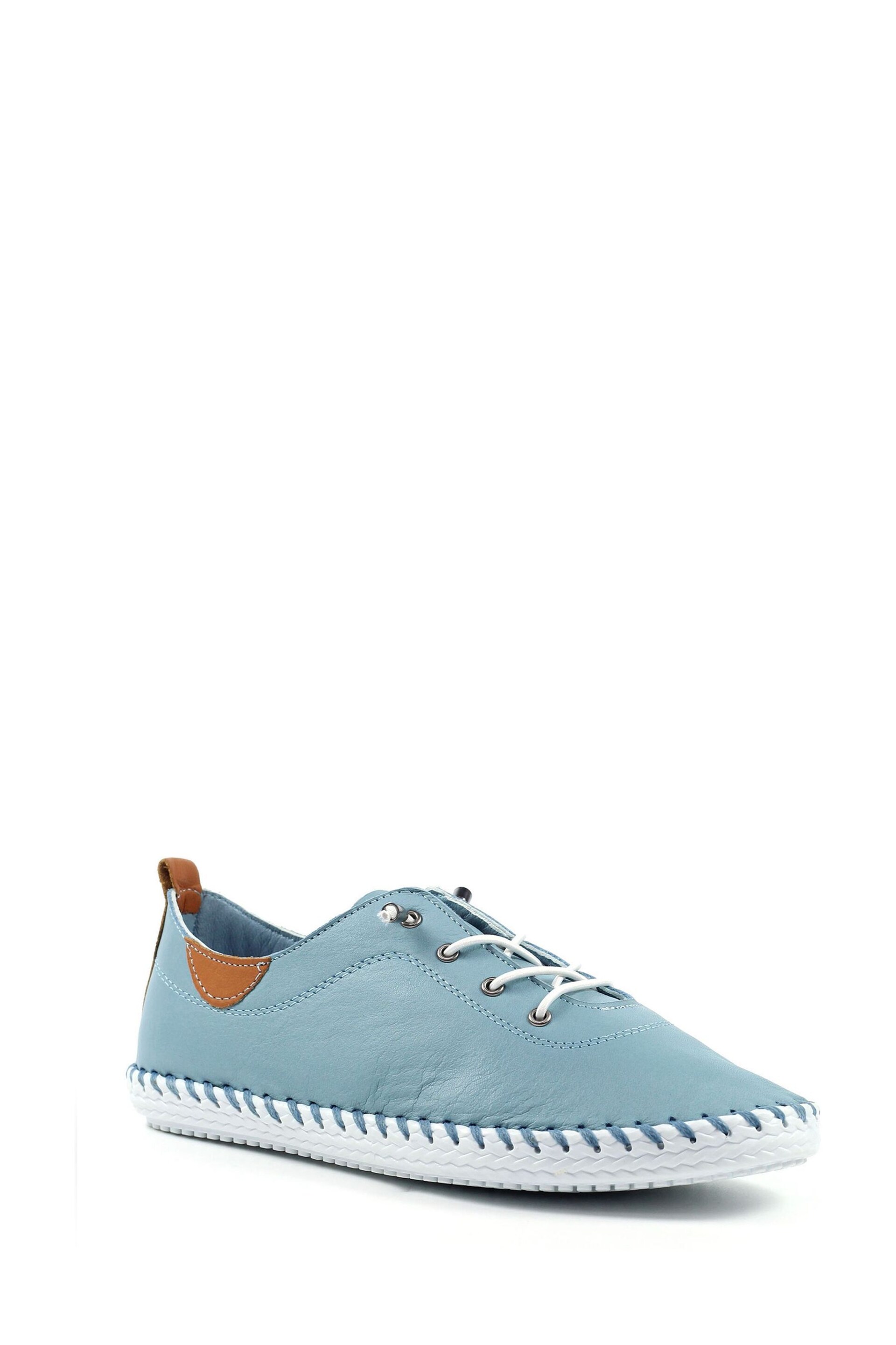 Lunar St Ives Light Blue Plimsoll - Image 2 of 9