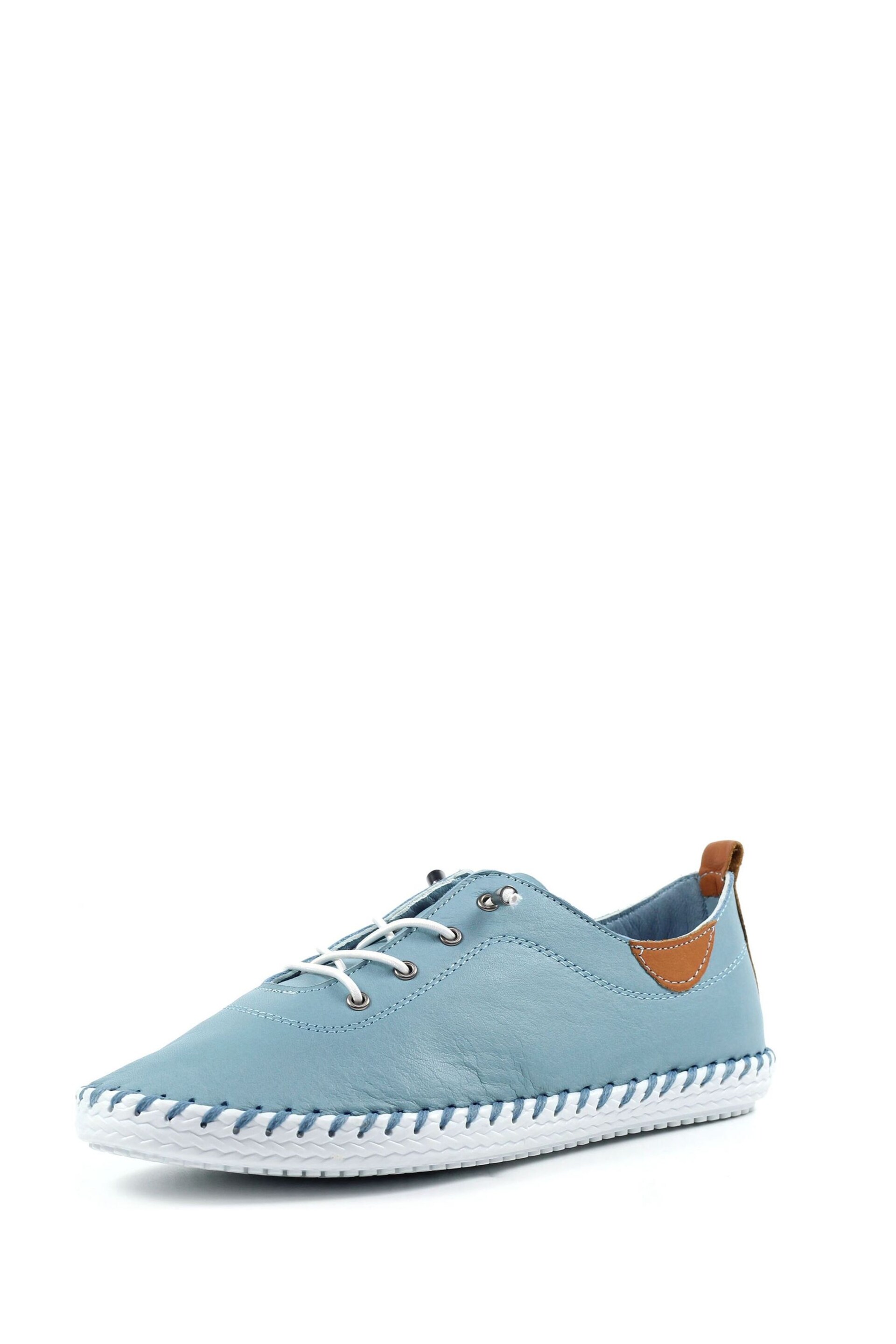 Lunar St Ives Light Blue Plimsoll - Image 3 of 9