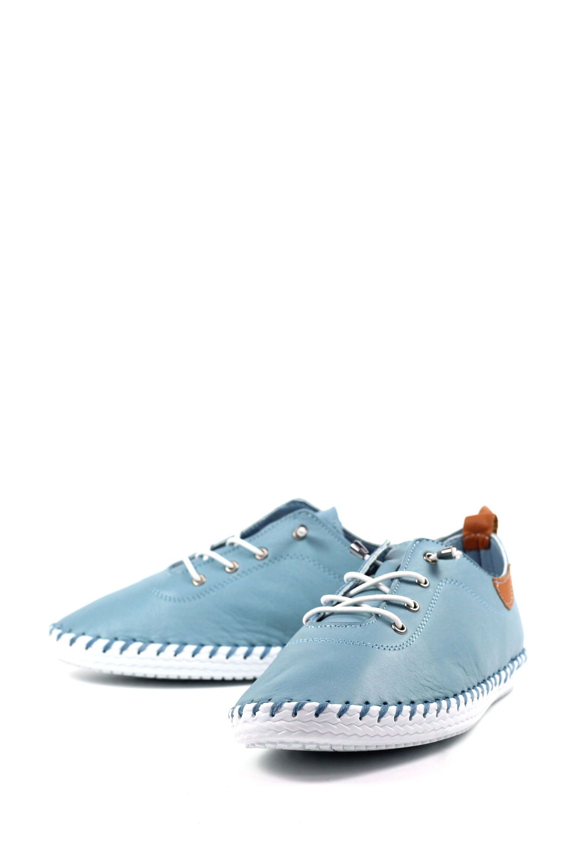 Lunar St Ives Light Blue Plimsoll - Image 4 of 9