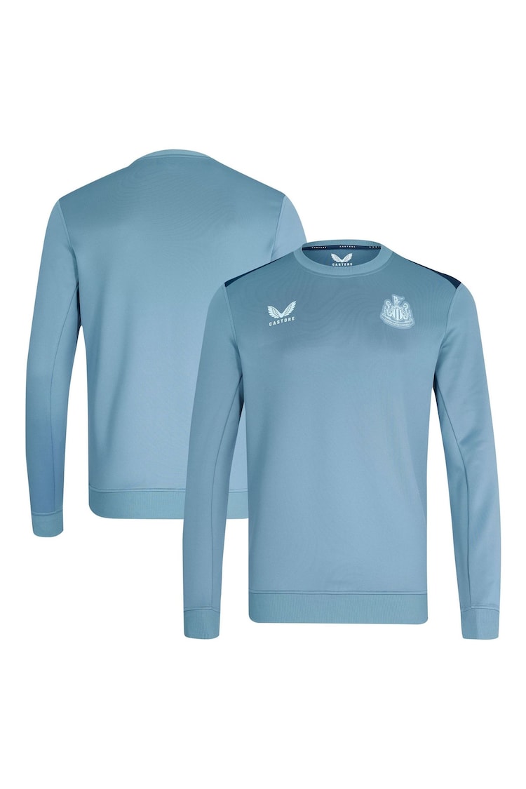 Fanatics Blue Newcastle United Players Training Sweatshirt - Image 1 of 3