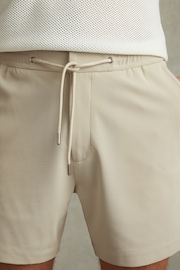 Reiss Stone Newmark Textured Drawstring Shorts - Image 3 of 5