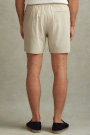 Reiss Stone Newmark Textured Drawstring Shorts - Image 4 of 5