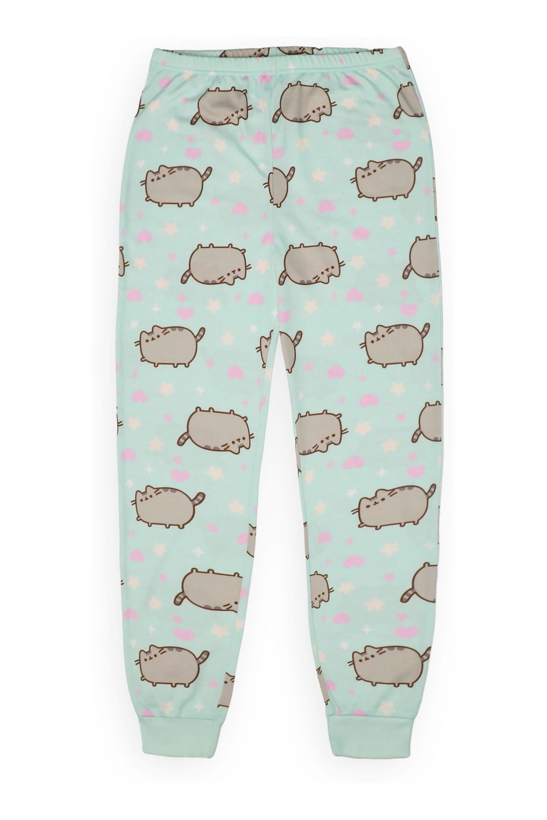 Vanilla Underground Green Girls Pusheen Long Leg Pyjamas