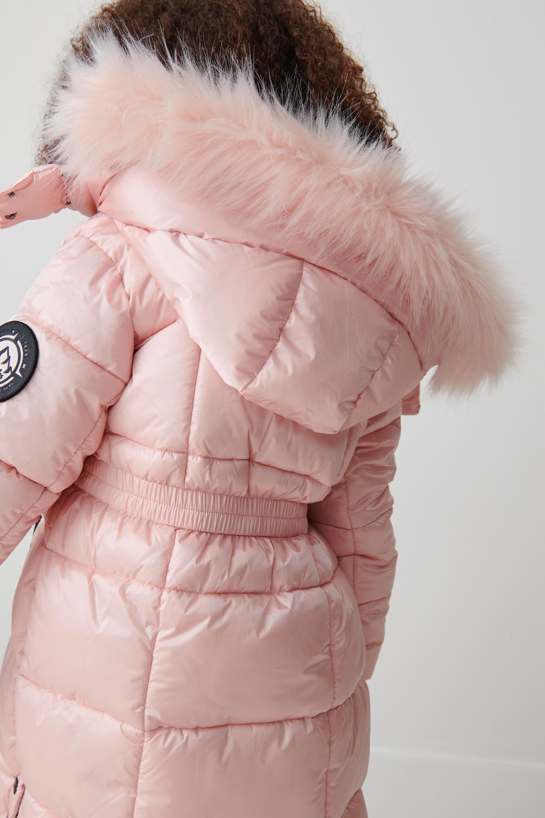 Buy Clarks Pink Girls Longline Padded Coat from Next Luxembourg