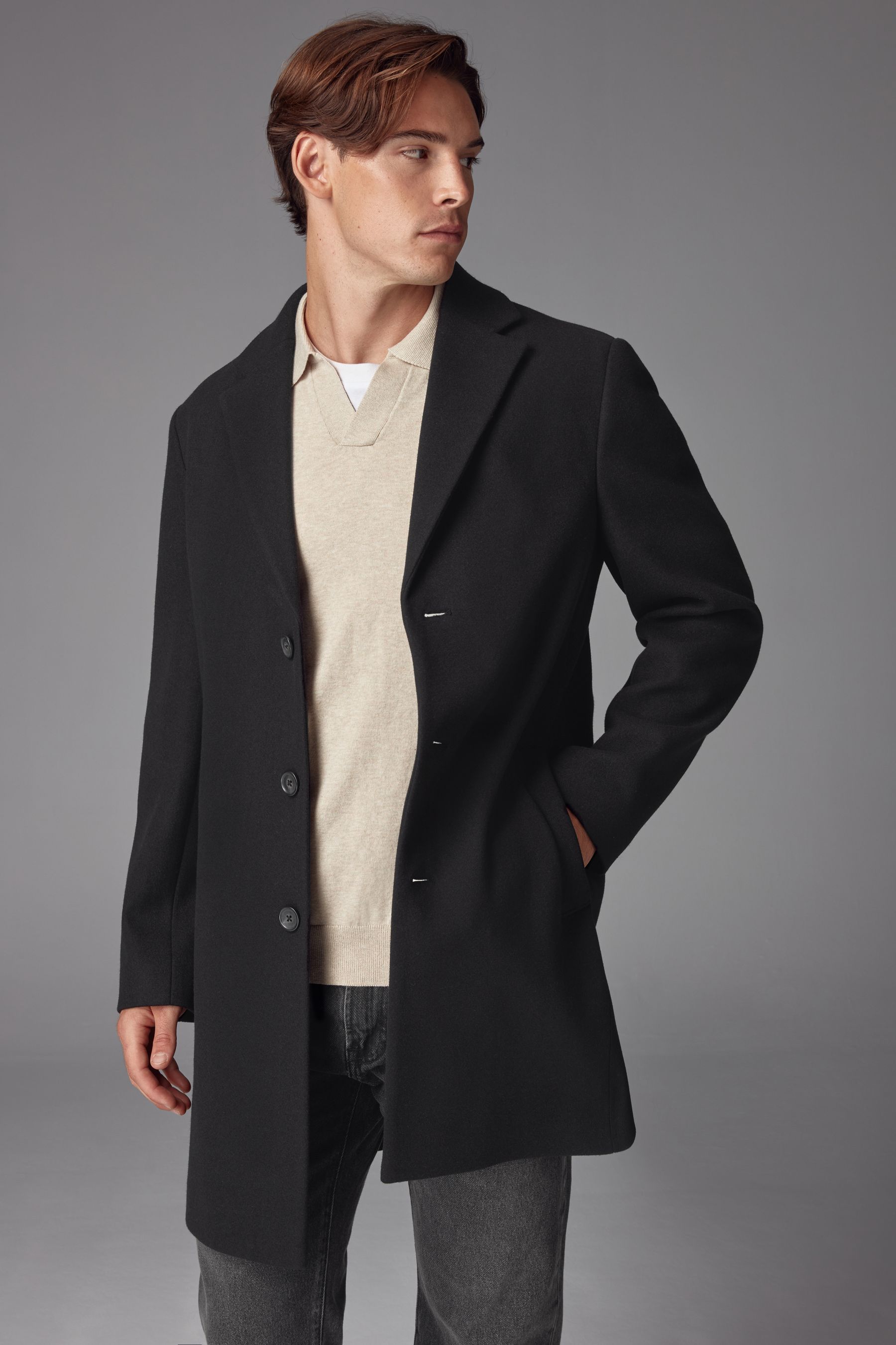 Black epsom coat cheap